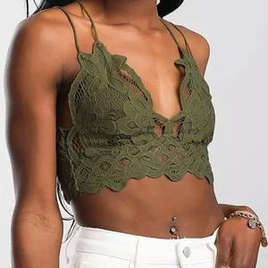 NWT Adella Lace Bralette - Free People - Large
